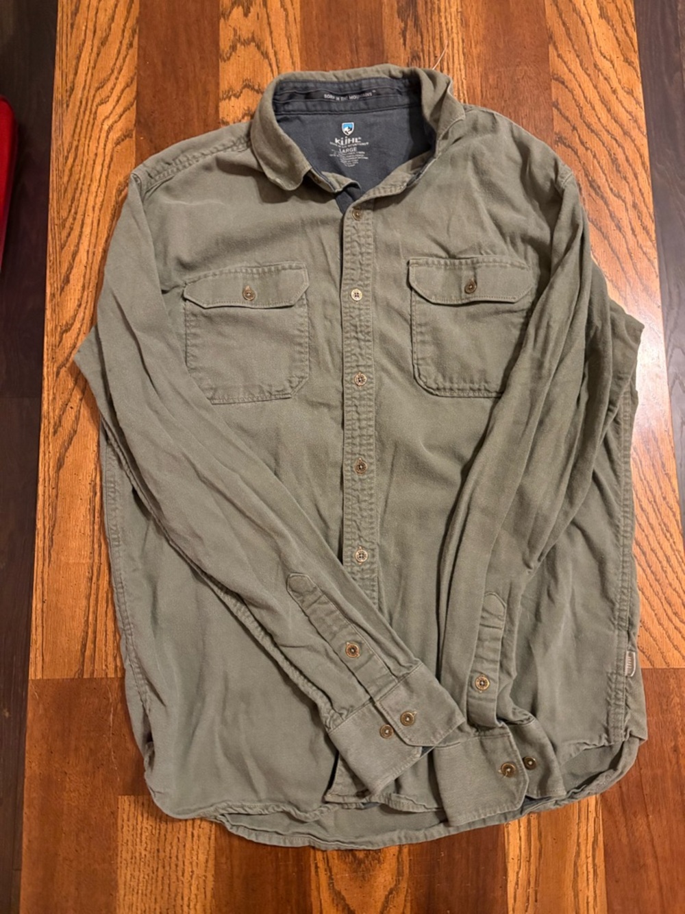Kuhl Men's Olive Green Lightweight Shirt Jacket - Picture 3 of 3